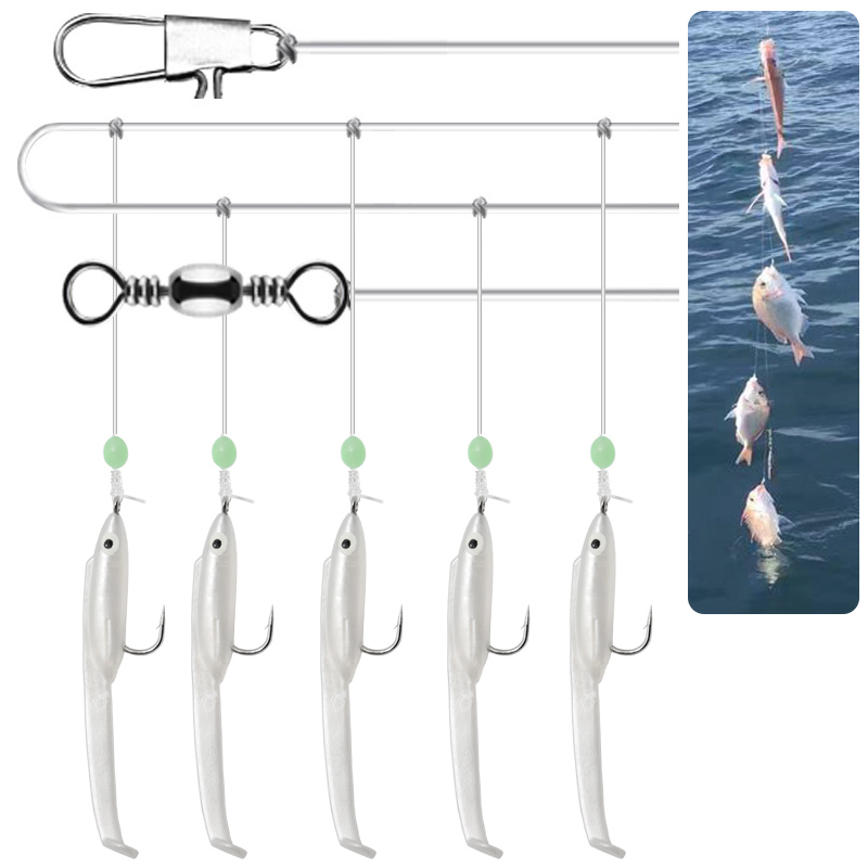 WEIHE 5pcs/set 1# Eel Soft Lur - đánh giá và giá Furoshiki