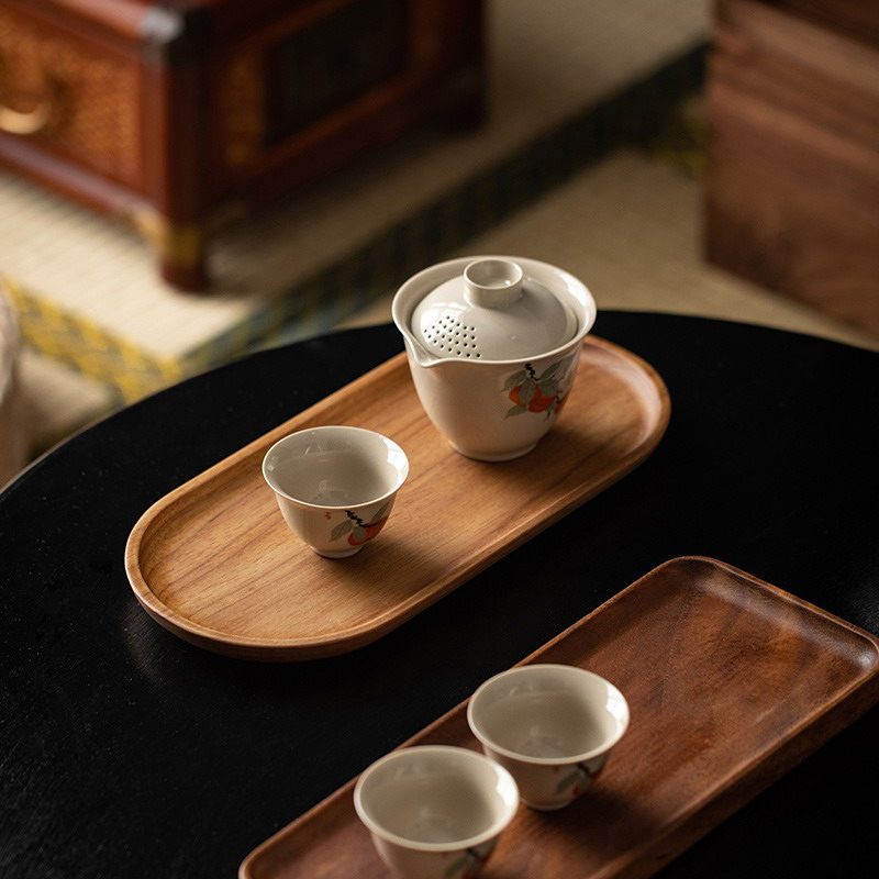 1pc Tableware Solid Wood Round - đánh giá và giá Japanese Snacks