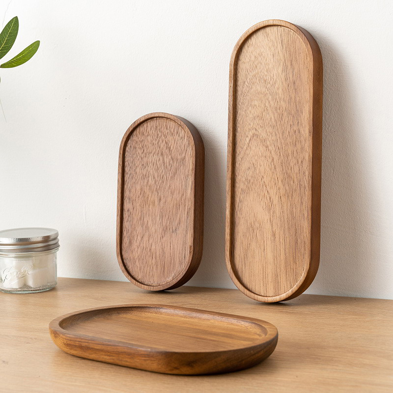 1pc Tableware Solid Wood Round - đánh giá và giá Japanese Snacks