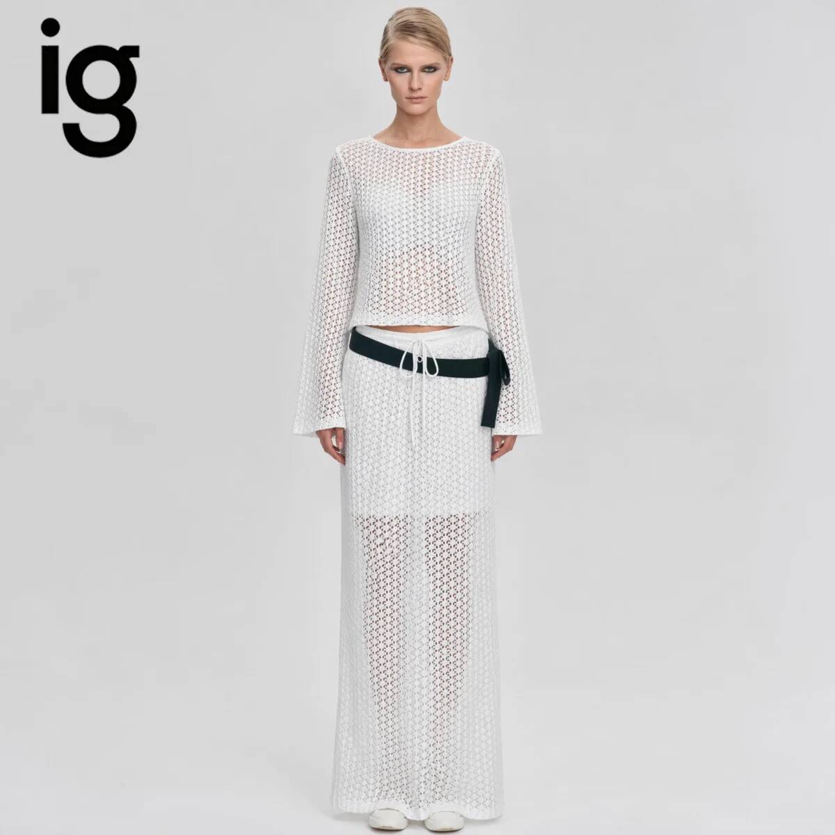 IG 2026 Women's Hollow Out Kni - đánh giá và giá Matcha